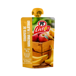 COMPOTA DE MANZANA Y PLÁTANO 90 gr