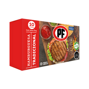 CAJA HAMBURGUESA TRADICIONAL 10 UNI