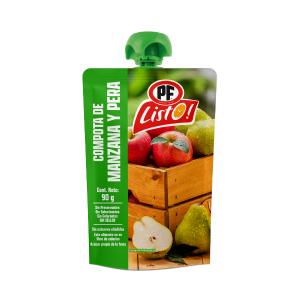 COMPOTA DE MANZANA Y PERA 90 gr