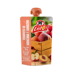 COMPOTA DE MANZANA Y DURAZNO 90 gr