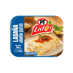 LASAÑA JAMÓN QUESO REFRIGERADA 350 gr